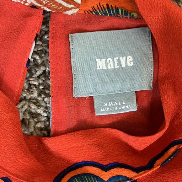 Anthropologie Larkhill Swing Dress by Maeve in orange floral size S - Picture 5 of 7